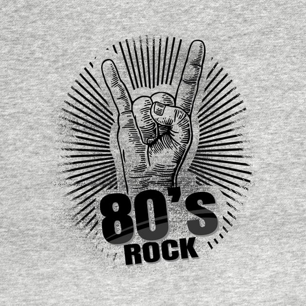 '80s Rock On Band' Awesome Eighties Vintage Gift by ourwackyhome